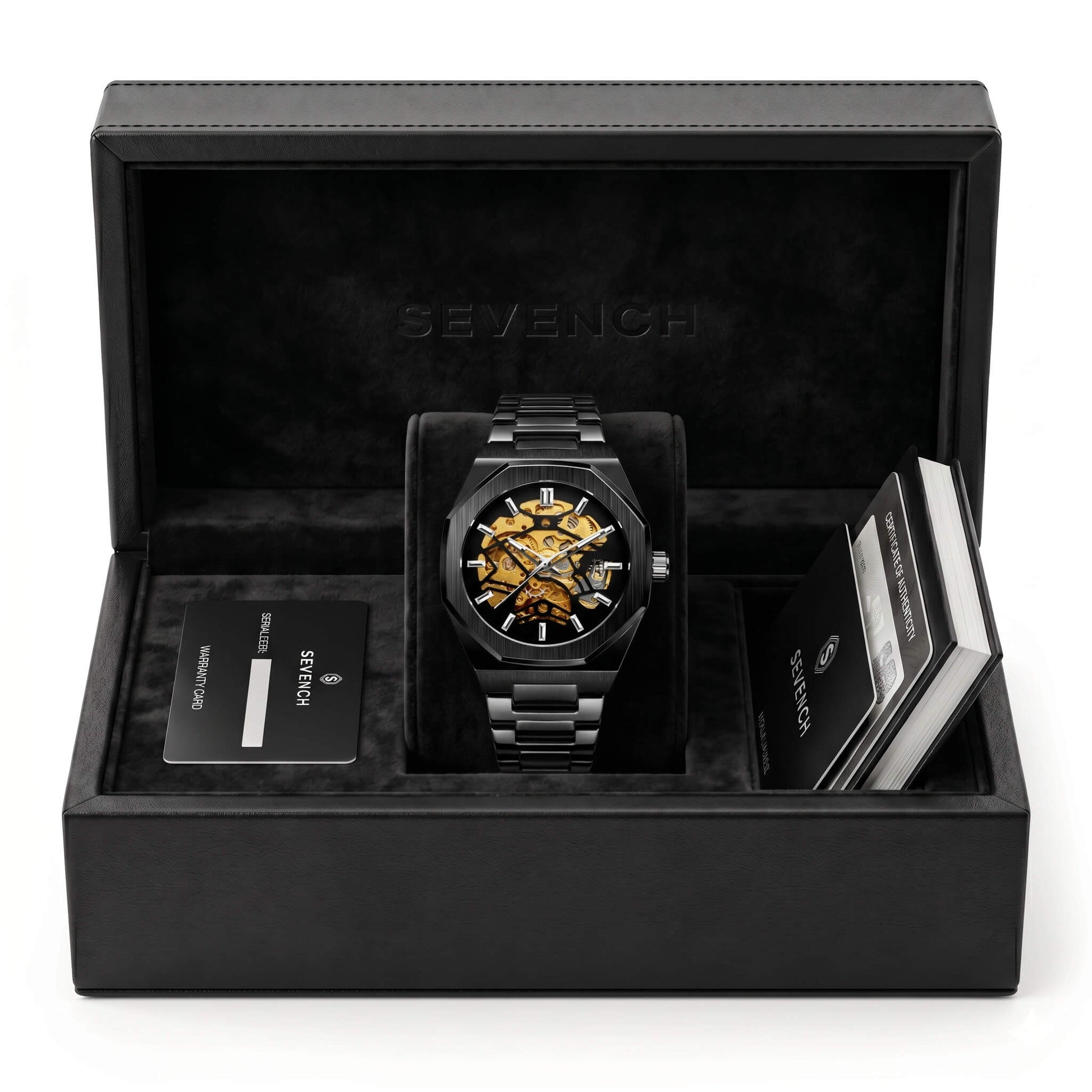 Box Sevench Vanguard All Black | Affordable Men's Watch |  Quartz Movement & Water Resistant