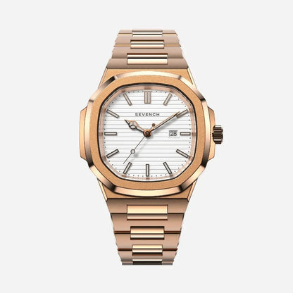 Sevench Origin Rose & White | Affordable Men's Watch | Italian Quartz Movement & Water Resistant