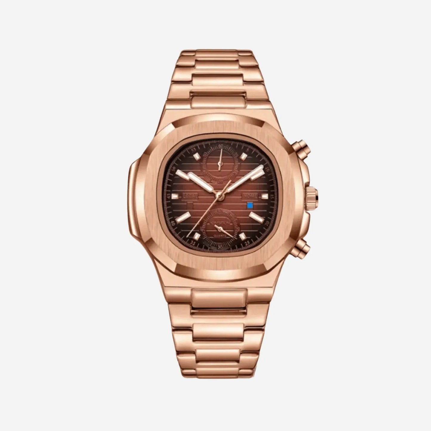 Sevench Prestige Gold Rose & Red | Affordable Men's Watch |  Quartz Movement & Water Resistant